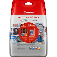 CANON Canon 6508B005 bläckpatroner 4 styck Original Standardavkastning Svart, Cyan, Gul, Magenta