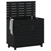 vidaXL Tvättkorg 88,5x44x76 cm massiv furu