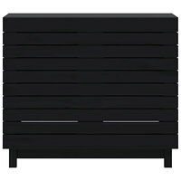 vidaXL Tvättkorg 88,5x44x76 cm massiv furu
