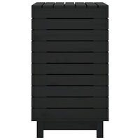 vidaXL Tvättkorg 88,5x44x76 cm massiv furu