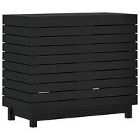 vidaXL Tvättkorg 88,5x44x76 cm massiv furu