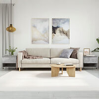 vidaXL Sidobord 2 st betonggrå 50x46x50 cm konstruerat trä