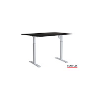 Sun-Flex Bord SUN-FLEX II höj/sänk 140x80 vit/sva