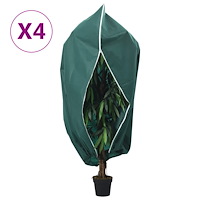 vidaXL Fiberdukar med blixtlås 4 st 70 g/m² 3,93x3,5 m