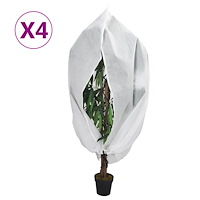 vidaXL Fiberdukar med blixtlås 4 st 70 g/m² 1,2x1,8 m