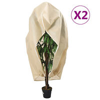 vidaXL Fiberdukar med blixtlås 2 st 70 g/m² 3,93x3 m
