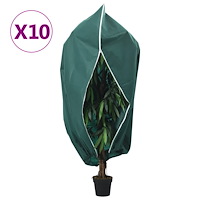vidaXL Fiberdukar med blixtlås 10 st 70 g/m² 3,93x3,5 m