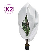 vidaXL Fiberdukar med blixtlås 2 st 70 g/m² 1,2x1,8 m
