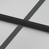 vidaXL Innerdörr svart 102,5x201,5 cm härdat glas och aluminium slim