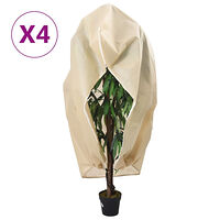 vidaXL Fiberdukar med blixtlås 4 st 70 g/m² 2,36x2 m