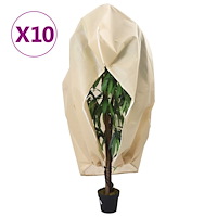 vidaXL Fiberdukar med blixtlås 10 st 70 g/m² 3,93x3,5 m