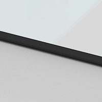 vidaXL Skjutdörr svart 102,5x205 cm härdat glas och aluminium