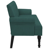 vidaXL Bänk med ryggstöd mörkgrön 120x62x75,5 cm mörkgrå