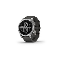 Garmin Garmin fēnix 7 - silver - sportklocka med band - grafit - 16 GB