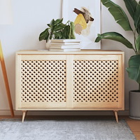 vidaXL Skåpluckor gallerdesign 2 st 59,5x61,5 cm massiv furu