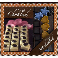 Stevali Choklad box - bok, 12 pralinformar & doppspiraler (bok)
