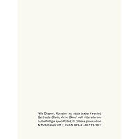 Nils Olsson Konsten att sätta texter i verket. Gertrud Stein, Arne Sand och litteraturens (o)befintliga språk (häftad)