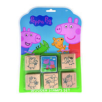 Förlaget Buster Peppa Pig. Wooden stamps set