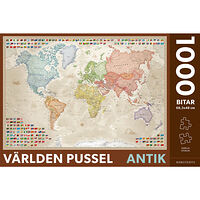 Kartförlaget Världen Pussel Antik 1000 bitar
