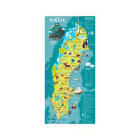 Svenska Institutet El mapa de Suecia (5 pack)