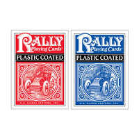 US Games Systems, Inc. Plastic-Coated Rally Playing Cards BLUE