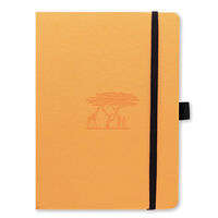 Notebooks Dingbats* Dingbats* Earth A5+ Dotted - Tangerine Serengeti Notebook