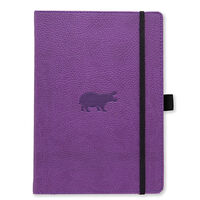 Notebooks Dingbats* Dingbats* Wildlife A5+ Graph - Purple Hippo Notebook