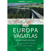 Legindkartor Europa vägatlas 2020 (bok, flexband)