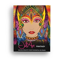 Westlin Media JuliArt fantasy coloring artbook for adults (häftad, eng)