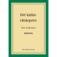 Dan Andersson Det kallas vidskepelse (stor stil) (häftad)