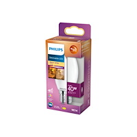 Philips Philips - LED-glödlampa - form: B35 - glaserad finish - E14 - 3.4 W - varmt vitt ljus - 2200-2700 K