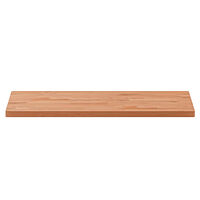 vidaXL Bänkskiva för badrum 80x40x2,5 cm massivt bokträ