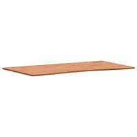 vidaXL Bordsskiva 110x(55-60)x1,5 cm massivt bokträ