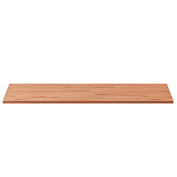vidaXL Bänkskiva för badrum 100x60x1,5 cm massivt bokträ