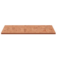 vidaXL Bänkskiva för badrum 100x60x1,5 cm massivt bokträ