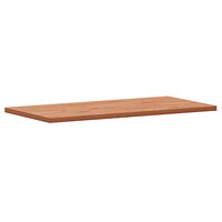 vidaXL Bänkskiva för badrum 100x50x2,5 cm massivt bokträ