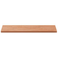 vidaXL Bänkskiva för badrum 100x50x2,5 cm massivt bokträ