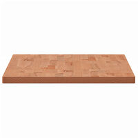 vidaXL Bänkskiva för badrum 100x50x2,5 cm massivt bokträ