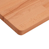vidaXL Bänkskiva för badrum 100x50x2,5 cm massivt bokträ