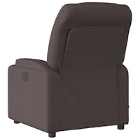 vidaXL Massagefåtölj mörkbrun tyg