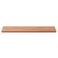vidaXL Bordsskiva 80x40x1,5 cm rektangulär massivt bokträ