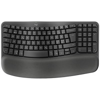 Logitech Logitech Wave Keys tangentbord Trådlös RF + Bluetooth QWERTY Dansk, Finsk, Norsk, Svensk grafit