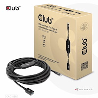 Club 3D CLUB3D CAC-1538 USB-kablar 10 m USB 3.2 Gen 1 (3.1 Gen 1) USB C USB A Svart