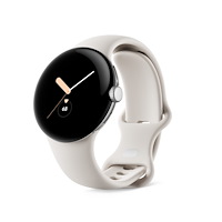 Google Google Pixel Watch AMOLED 41 mm Digital Silver Wi-Fi GPS