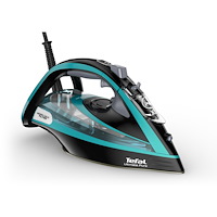 Tefal Tefal Ultimate Pure FV9844 Torr & Ångstrykjärn Stryksula Durilium Autoclean 3200 W Svart, Blå