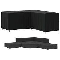 vidaXL L-format sofföverdrag 2 st 215x215x80 cm 420D oxford