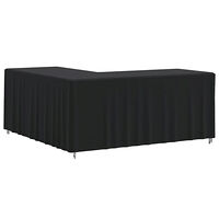 vidaXL L-format sofföverdrag 2 st 215x215x80 cm 420D oxford