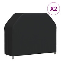 vidaXL Grillöverdrag 2 st 162x61x122 cm 420D oxford