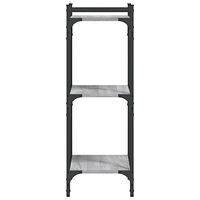 vidaXL Bokhylla 3 hyllplan grå sonoma 40x30x86 cm konstruerat trä
