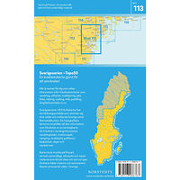 NORSTEDTS 113 Piteå Sverigeserien Topo50 : Skala 1:50 000